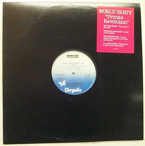 World Party : Private Revolution (12", Single, Promo)