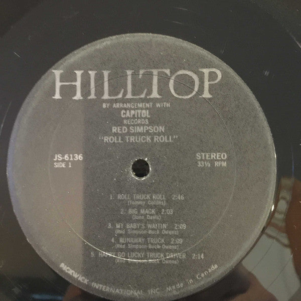 Red Simpson : Roll,Truck,Roll (LP, Album)