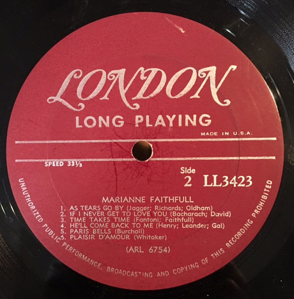 Marianne Faithfull : Marianne Faithfull (LP, Album, Mono, All)