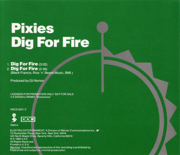 Pixies : Dig For Fire (CD, Single, Promo)