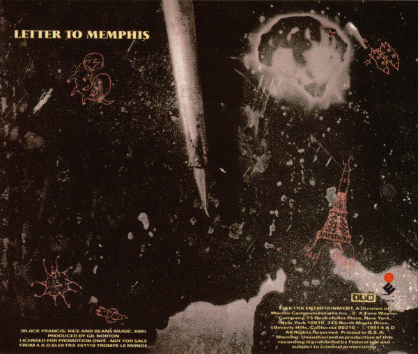 Pixies : Letter To Memphis (CD, Promo)