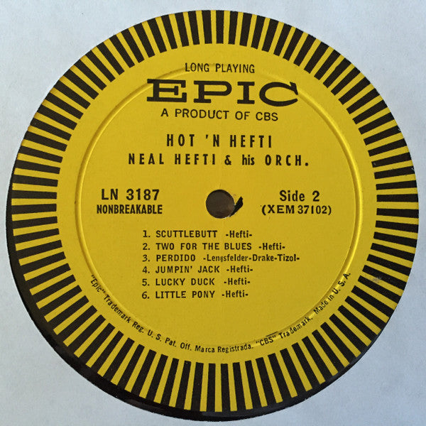 Neal Hefti And His Orchestra* : Hefti Hot 'n Hearty (LP, Album)