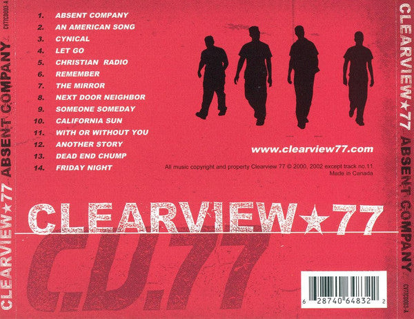 Clearview 77 : Absent Company (CD, Album)