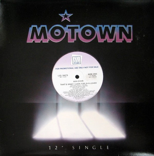 Ada Dyer : That's What I Look For In A Lover (12", Single, Promo)