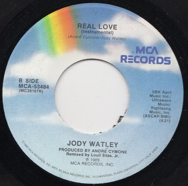 Jody Watley : Real Love (7", Single, Pin)
