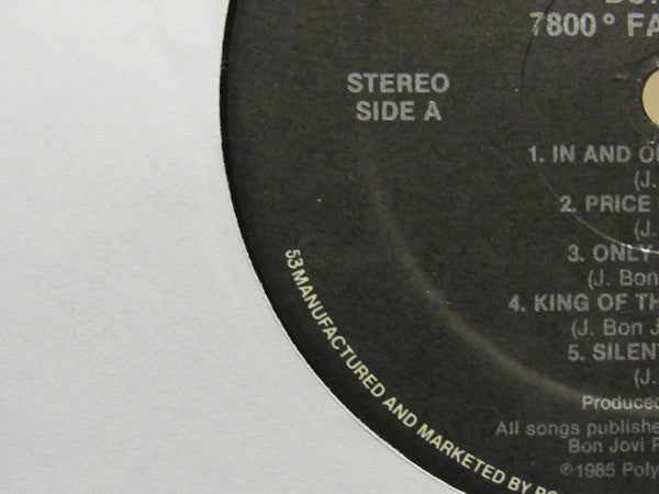 Bon Jovi : 7800° Fahrenheit (LP, Album, 53 )