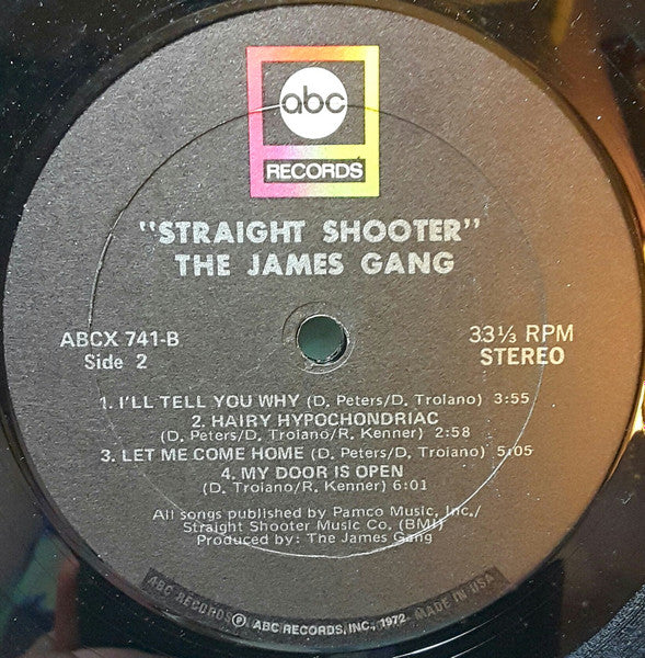 James Gang : Straight Shooter (LP, Album)