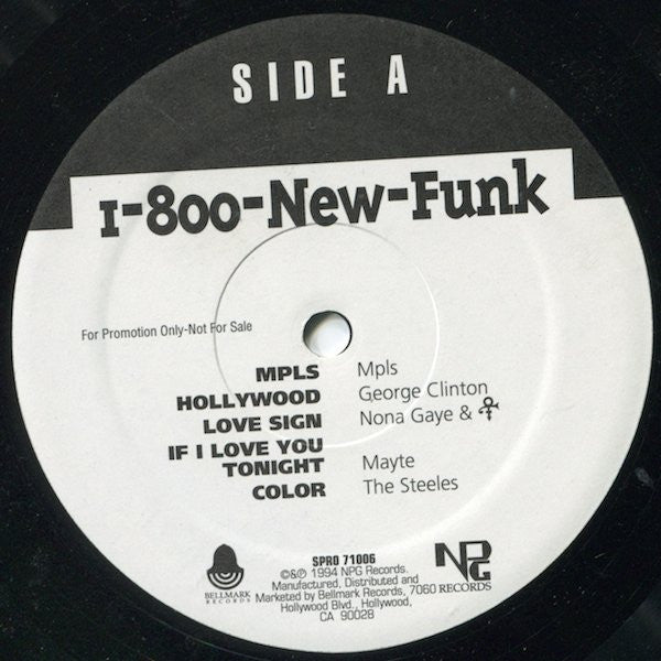 Various : 1-800-New-Funk (LP, Comp, Promo)