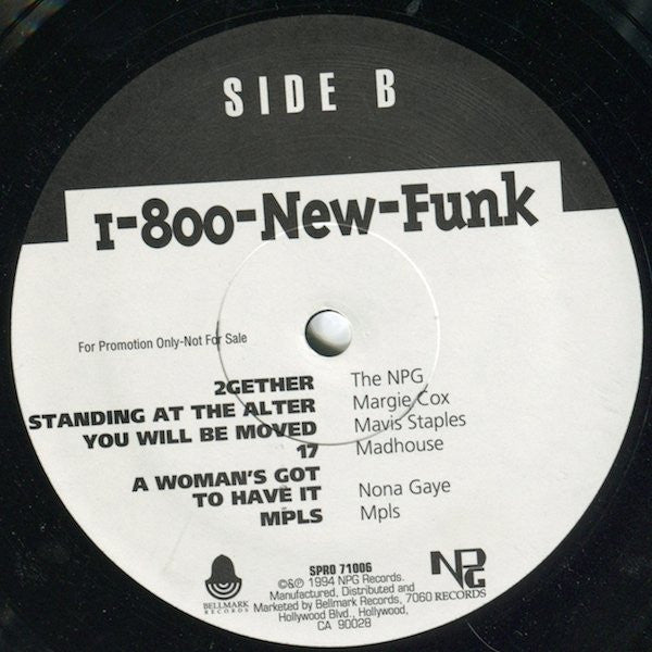 Various : 1-800-New-Funk (LP, Comp, Promo)