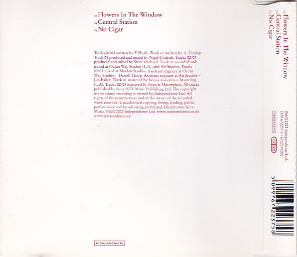Travis : Flowers In The Window (CD, Single)