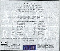 Steve Earle : I Don't Want To Lose You Yet (CD, Single, Promo)