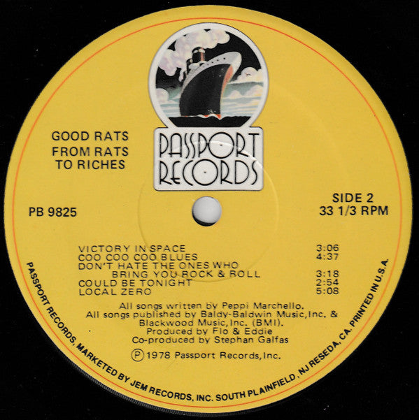 Good Rats : From Rats To Riches (LP, Album, Red)