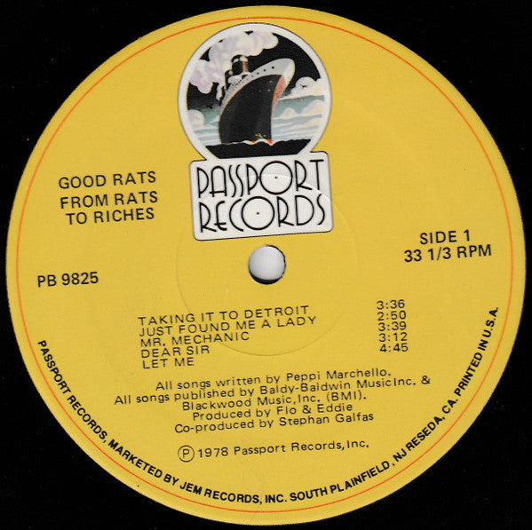Good Rats : From Rats To Riches (LP, Album, Red)