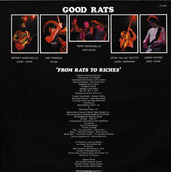 Good Rats : From Rats To Riches (LP, Album, Red)