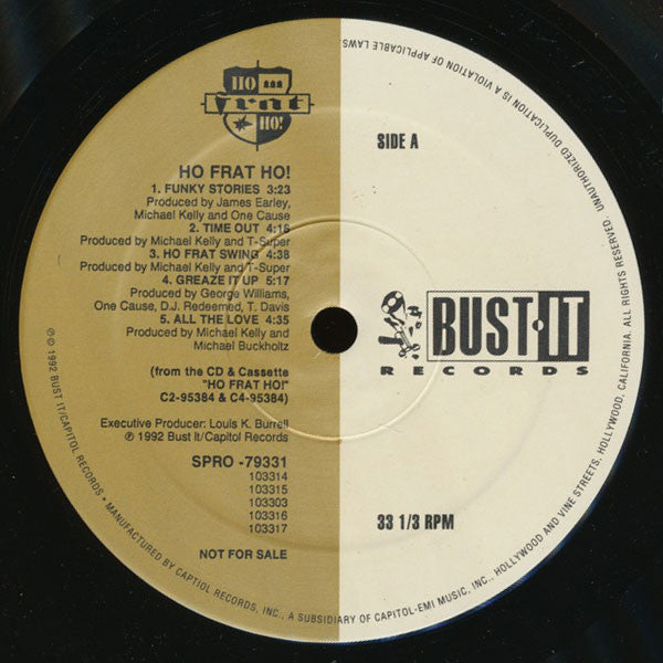 Ho Frat Ho!* : Ho Frat Ho! (LP, Album, Promo)