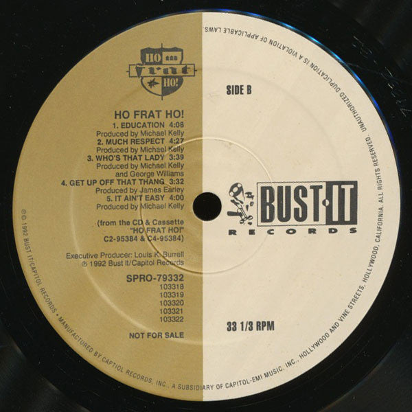 Ho Frat Ho!* : Ho Frat Ho! (LP, Album, Promo)