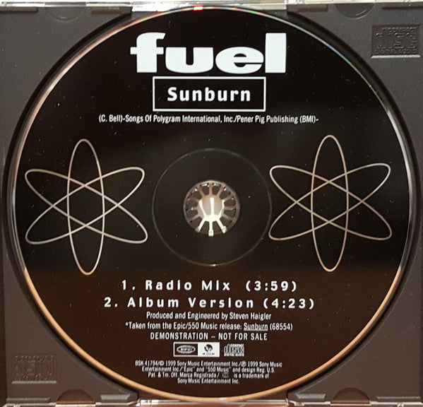 Fuel (3) : Sunburn (CD, Single, Promo)