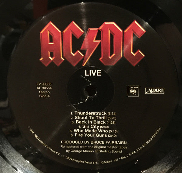 AC/DC : Live (2xLP, Album, RE, RM, Spe)