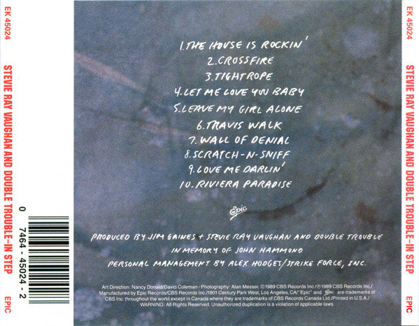 Stevie Ray Vaughan & Double Trouble : In Step (CD, Album, Col)