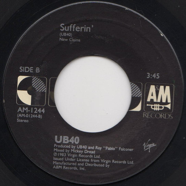 UB40 : Red Red Wine (7", Single, RE, Styrene, Car)