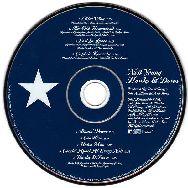 Neil Young : Hawks & Doves (HDCD, Album, RE, RM)