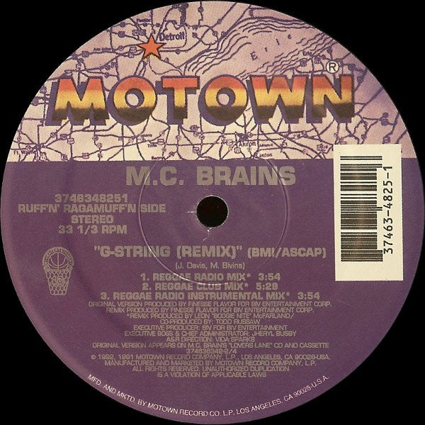 MC Brains : G-String (Remix) (12")