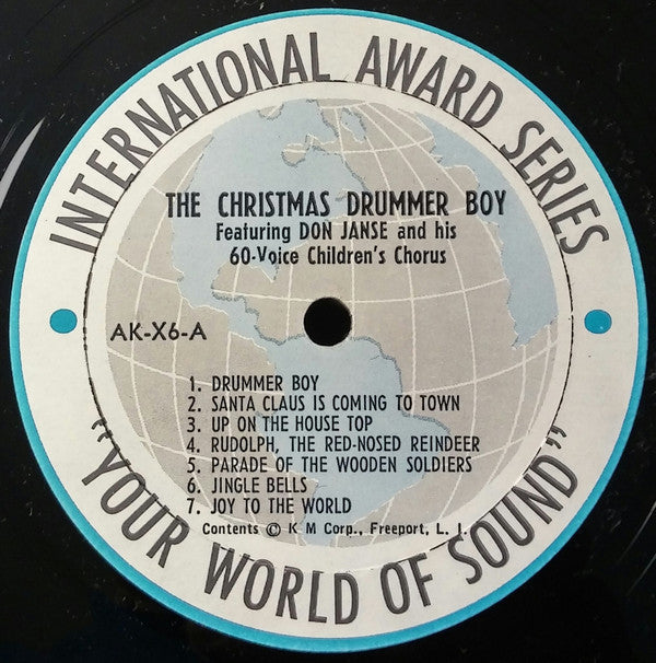 Don Janse And His 60 Voice Children's Chorus : The Christmas Drummer Boy (LP, Album)