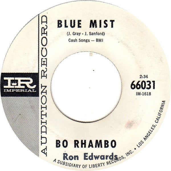 Bo Rhambo : Diane (7", Promo)