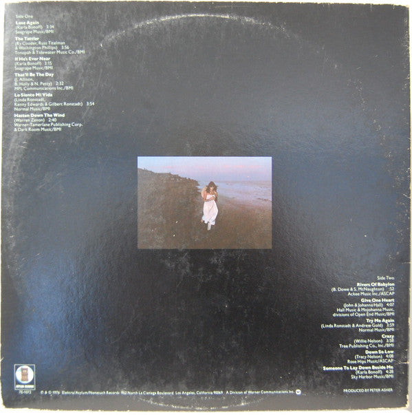 Linda Ronstadt : Hasten Down The Wind (LP, Album, PRC)