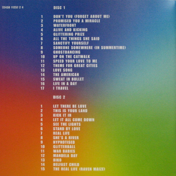 Simple Minds : The Best Of Simple Minds (2xCD, Comp, RM)