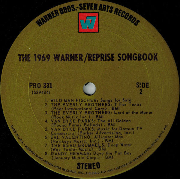 Various : The 1969 Warner / Reprise Songbook (2xLP, Smplr, San)