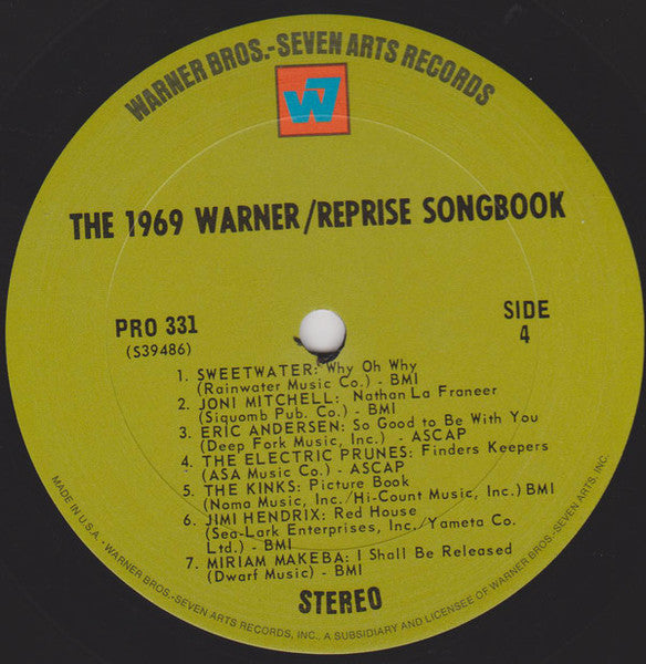 Various : The 1969 Warner / Reprise Songbook (2xLP, Smplr, San)