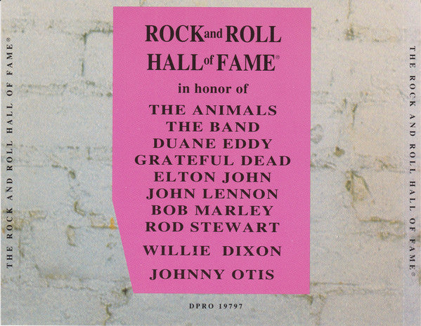 Various : Rock And Roll Hall Of Fame: 9th Annual Induction Dinner, Wednesday, January 19th 1994 (CD, Comp)