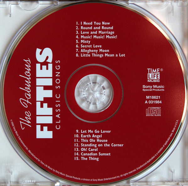 Various : The Fabulous Fifties - Classic Songs (CD, Comp, RE)