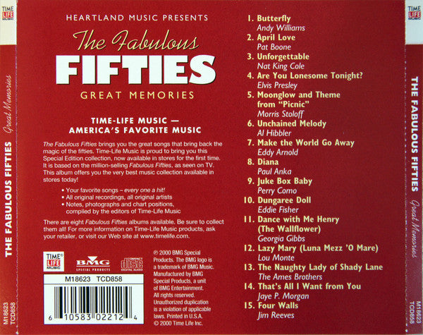 Various : The Fabulous Fifties - Great Memories (CD, Comp, RE)