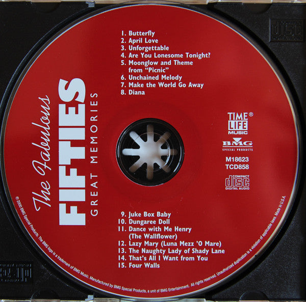 Various : The Fabulous Fifties - Great Memories (CD, Comp, RE)