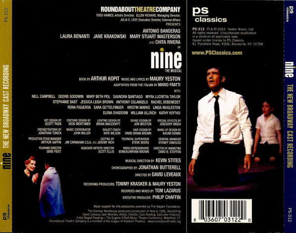 Maury Yeston, Various : Nine - The New Broadway Cast Recording (CD, Album)