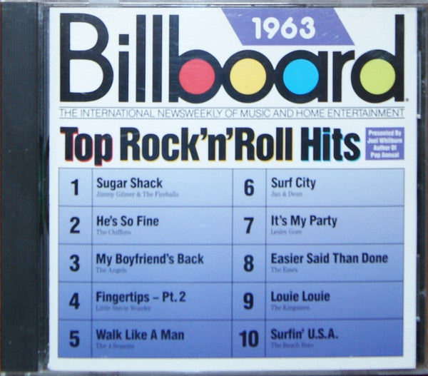 Various : Billboard Top Rock'N'Roll Hits - 1963 (CD, Comp)