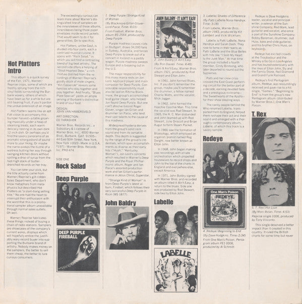 Various : Hot Platters (2xLP, Comp, San)