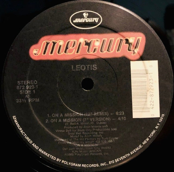 Leotis : On A Mission (12", Single, 53 )