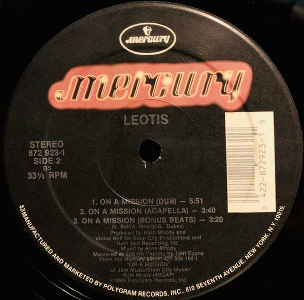 Leotis : On A Mission (12", Single, 53 )