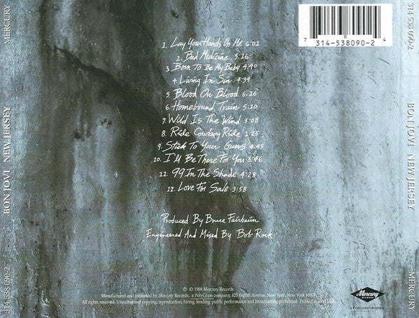 Bon Jovi : New Jersey (CD, Album, Enh, RE, RM)
