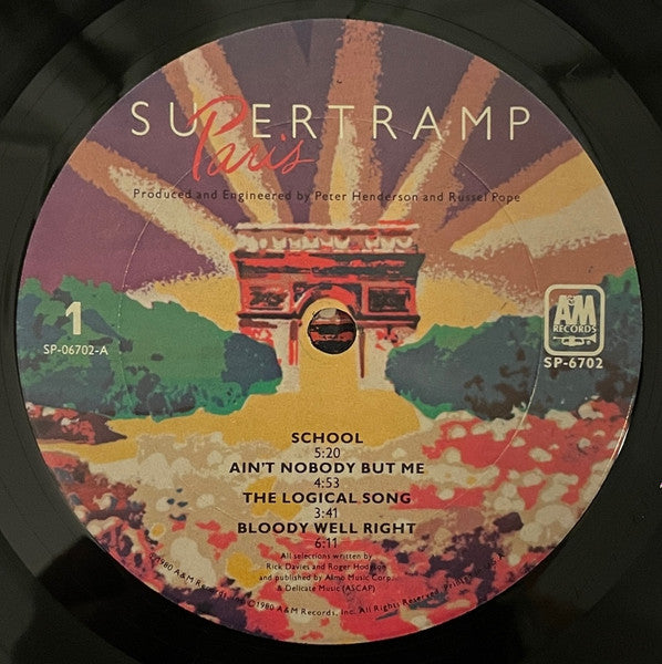 Supertramp : Paris (2xLP, Album, Ter)