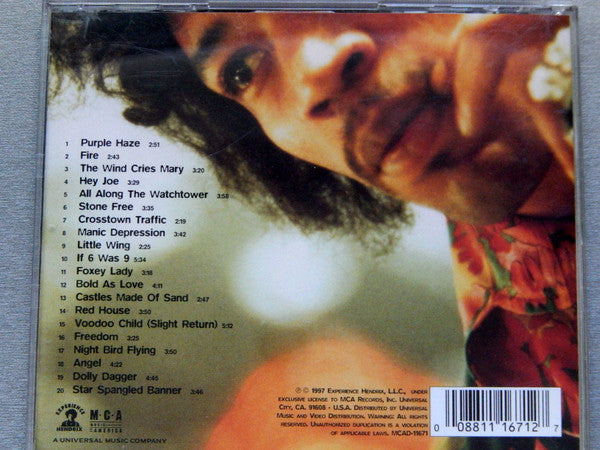 Jimi Hendrix : Experience Hendrix - The Best Of Jimi Hendrix (CD, Comp, RE, RM, Tec)
