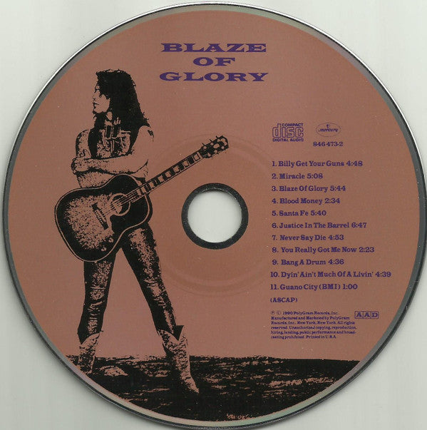 Jon Bon Jovi : Blaze Of Glory (CD, Album)