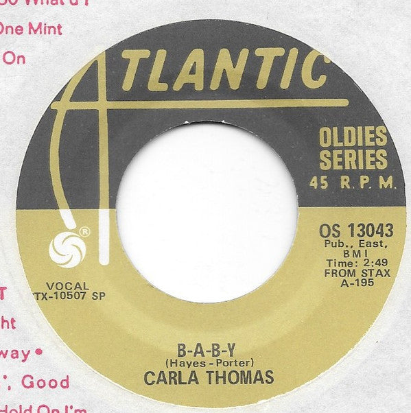 Carla Thomas : Gee Whiz (Look At His Eyes) / B-A-B-Y (7", RE)