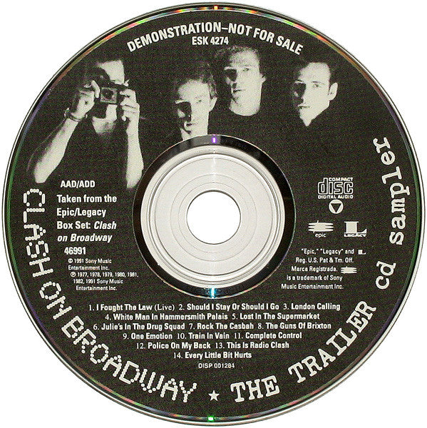 The Clash : Clash On Broadway: The Trailer (CD, Promo, Smplr)
