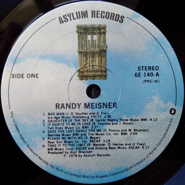 Randy Meisner : Randy Meisner (LP, Album, PRC)