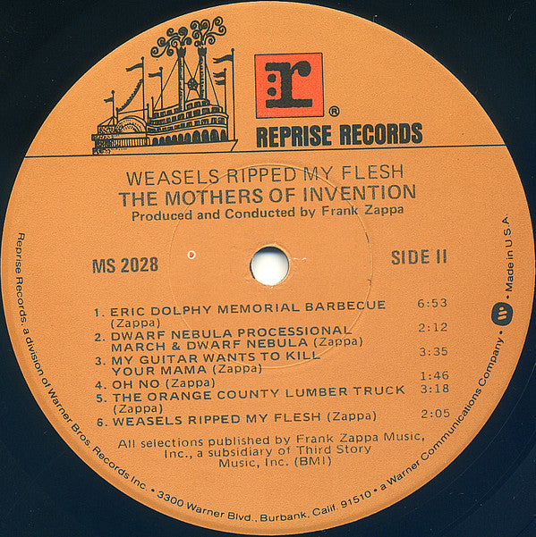 The Mothers : Weasels Ripped My Flesh (LP, Album, RE, Jac)