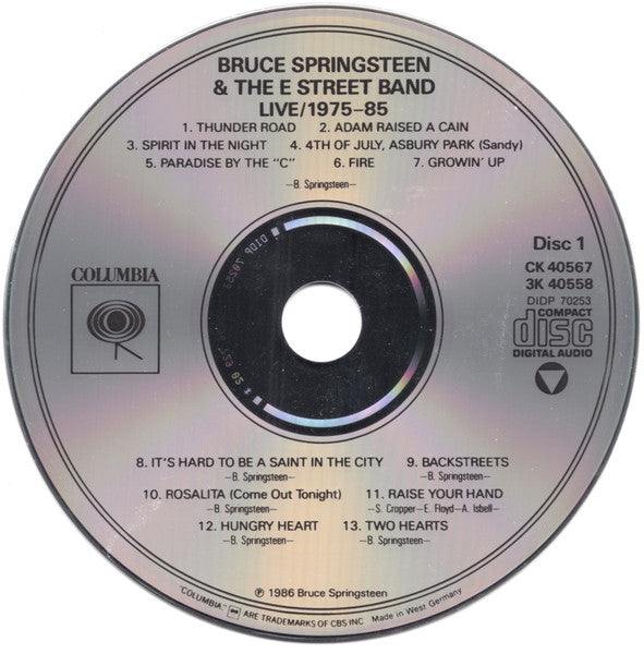 Bruce Springsteen & The E-Street Band : Live / 1975-85 (3xCD, Album + Box)